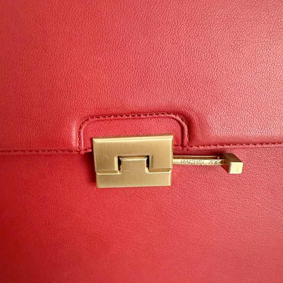 Rachel Zoe Red Structured Lamb Leather Bag (Holt Renfrew Purchase) - Picture 9 of 9
